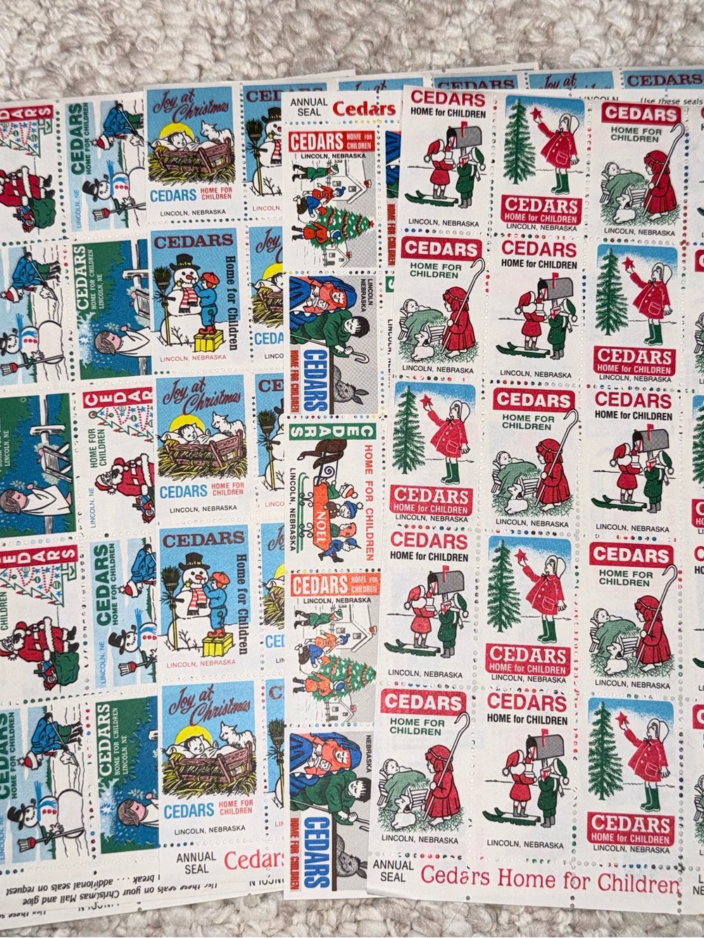 Vintage Cedars Home for Children “Cinderella” Stamp Seals